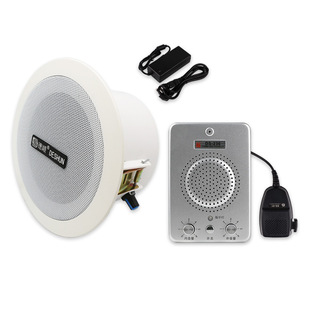Sound Amplifier 30W speaker Kitchen restaurant factory workshop call shop hands-free microphone power amplifier ceiling speaker