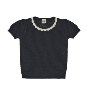 2022 spring and summer new boys and girls f soft cotton hollow polo knitted top FUB NY