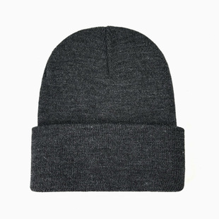 Fashion Multi-color Joker Hat Women's Double-layer Warm Outdoor Weatherproof Plate Knitted Hat Men's Wool Hat LOGO Customization