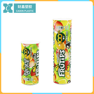 Caixin Pp Food Plastic Packaging Fruit Candy Juice Gummy Candy Casual Candy Effervescent Tablets Juice Gummy 40mm