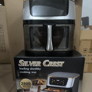 Cross-border 12L stainless steel English large capacity visual stainless steel household air fryer wholesale factory direct sales