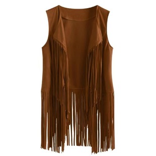Cross-border 2024 New European and American Fashion Thin Tassel Vest for Spring and Summer Women's European Station Slimming Slim-fit Sleeveless Vest