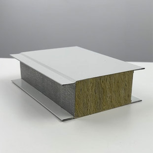 Food factory partition wall waterproof moisture-proof sandwich panel hollow glass magnesium fireproof partition insulation board handmade rock wool color steel plate