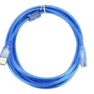 1.5 m 3 m 5 M 10 m transparent blue USB High speed 2.0 male-to-female extension cable all copper braided mesh shielding