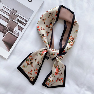 2023 New Ribbon Retro French Scarf Going Out to Tie Hair Belt Korean Elegant All-match Bow Ribbon