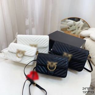 Pink * 2033SS sheepskin swallow bag women's shoulder bag chain women's bag herringman twill bird bag small square bag