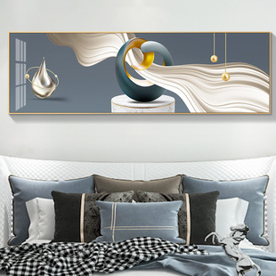 Light Luxury Bedroom Bedside Decorative Painting Simple Modern Simple Abstract Master Bedroom Background Wall Painting Mural without Punch