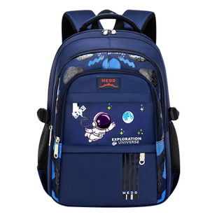 Schoolbag primary school students third to sixth grade junior high school large capacity burden reduction spine protection lightweight astronaut boys backpack