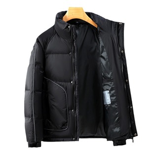 2023 stand collar down jacket men's short autumn and winter New thickened youth white duck down warm casual couple jacket