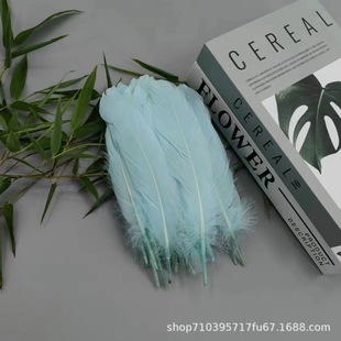 42 color large in stock supply goose feather big floating diy feather hard big floating feather wedding wedding dress children's handmade