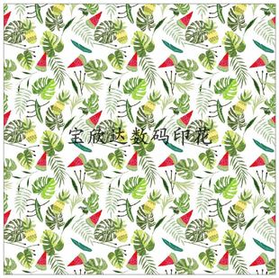 Polyester flower digital printing thermal transfer 8an 12an 16an clothing handbag printing fabric wholesale 1Y order