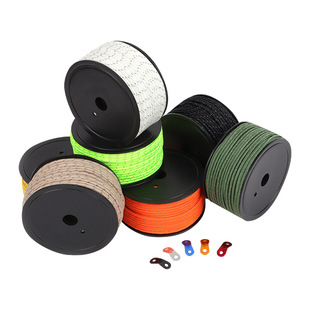 Outdoor Hot-selling Nylon 6MM Thick High-brightness Reflective Tent Rope Canopy Windproof Rope Multi-functional Binding Rope