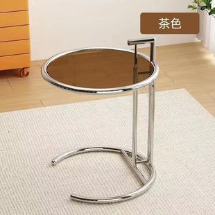 Living Room Side Table Ins Style Liftable Coffee Table Space-saving Round Design Modern Simple Internet Celebrity Sofa Small Coffee Table