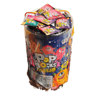 Post-8090S Nostalgic Barrel-Packed Popping Candy, Bursting with Excitement and Fun, Candy Shop Children's Snacks, Wedding Candy