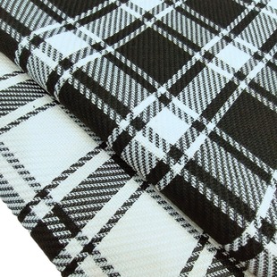 Autumn and winter new black and white twill yarn-dyed plaid men's and women's children's suit jacket pants fabric spot wholesale