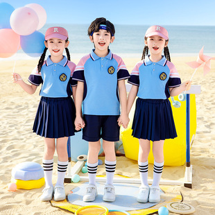 Kindergarten Clothing Summer suit Children's Performance Performance Clothing Graduation Photo Clothing Primary School Students' School Uniform Class Uniform Sportswear