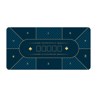 Texas Hold'em Square Large Size Rubber Non-Slip Table Mat Entertainment Card Mat Thickened Tablecloth Mat Gaming Table Mat