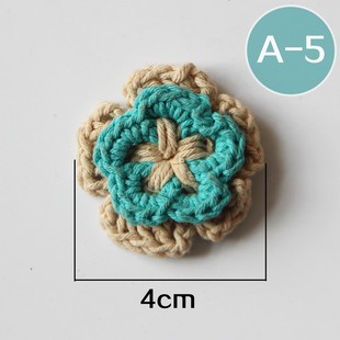 Hand-made wool flower hand-woven flower crochet milk cotton wool butterfly flower clothing accessories accessories in stock