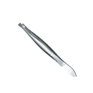 Flat Eyebrow Clip, Hair Plucking Pliers, Beard Plucking Clip, Eyebrow Pliers, Small Tweezers, Stainless Steel Hair Plucking Clip, Flat Oblique Eyebrow Clip