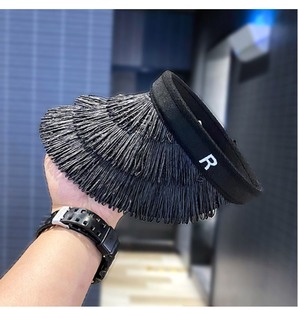 Straw Pearl Empty Top Hat Summer Korean Style Outdoor Sun Hat Riding Travel Lafite Straw Hat Sun Hat