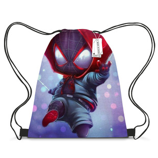 Cross-border New Arrival Bundle Pocket Casual Bag Spiderman Shoulder Cartoon Student Printed Drawstring Backpack Storage Bag