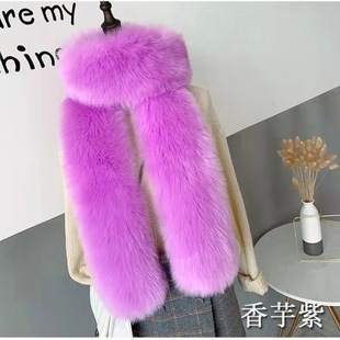 Thickened Long Neck Neck Collar Scarf Shawl All-match Warm Faux Collar Fox Fur Shawl Autumn and Winter Women