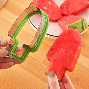 Creative fruit platter mold watermelon slicer ice cream popsicle shape stainless steel watermelon special slicing tool
