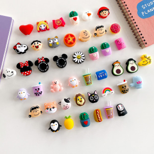 Data cable protective cover cartoon applicable for Apple data cable protective cover charging cable protective cover wire holder wire biting device
