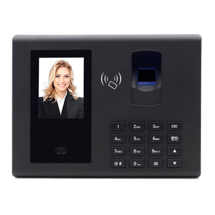 Youku Fa50 Smart Network Cable Facial Attendance Machine Employee Fingerprint Recognition Face Recognition Check-In and Check-Out Machine