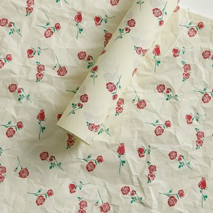 Valentine's Day New Blue Cherry Blossom Sydney Paper Lining Paper Flower Flower bouquet wrapping paper Hand-rolled paper Flower Atmosphere Paper