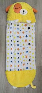 Cross-border Amazon cartoon children's sleeping bag children's animal pillow sleeping bag folding kick-proof quilt children's sleeping bag