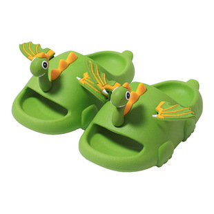 Children's slippers dinosaur baby boys and girls three-dimensional flying dragon soft bottom lightweight non-slip outdoor slippers