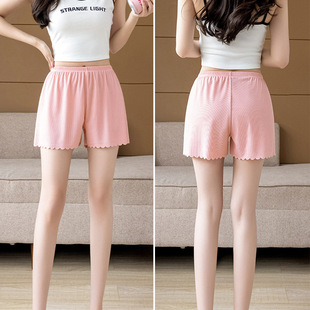 Safety Pants Women's Anti-walking No-hem Summer Leggings Thin Outfit White Loose plus size Three-point Shorts