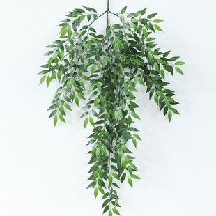 Artificial Sub-gauge Leaf Green Rose Wall Hanging Artificial Flower Vine Vine Wall Plant Green Plant Wall Shade Decorative Leaves