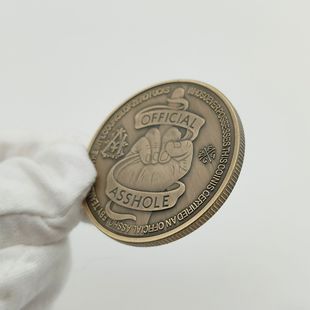 FUCK Coin Fark Commemorative Coin Middle Finger Metal Badge Commemorative Medallion Crafts