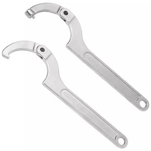 Crescent wrench precision lock nut wrench flexible hook wrench adjustable round head machine tool flexible wrench