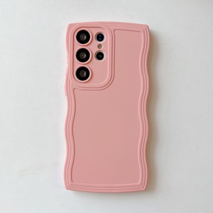 Применимо Samsung S25Ultra чехол для телефона S24FE Жидкие волны A56 сплошной цвет все включено A36/A16 Защитный чехол
