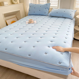Class A Soybean Washed Cotton Padded Bed Cover Single Piece Thickened Simmons Mattress Cover Protective Cover All-inclusive Mattress Cover