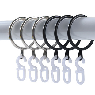Cross-border supply plastic curtain hook shower curtain hook curtain hook accessories curtain ring curtain hook combination hook