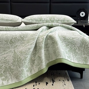 Class A Polymer Ethylene Jacquard Cool Mat Three-piece Set Summer Cool Mat Cover Machine Washable Soft Mat 3