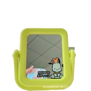 Japanese Cartoon Pacha Dog Kulomi Cute Double-sided Mirror PC Dog Desktop Cosmetic Mirror Portable Rotatable Table Mirror