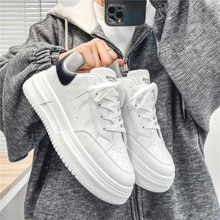 Белые туфли McQueen, мужские летние дышащие модные Универсальные чистые белые бортовые туфли, Молодежная повседневная спортивная мужская обувь на платформе
