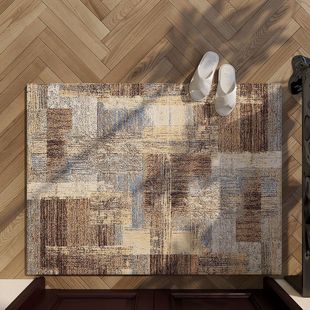 Entrance Floor Mat Doorway Carpet Entrance Mat Entrance Dirt-resistant Mat Retro Door Mat Dirt-resistant Household Anti-slip Mat