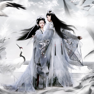Luo Zhu Original Hanfu Wei Jin Guofeng Waist Couple CP [Heming Jiuxiao] Men and Women's Martial Arts Show