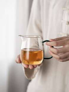 Wholesale heat-resistant glass fair cup thickened transparent glass tea dispenser household Japanese Tea Sea kung fu tea set suit
