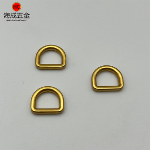 Source factory luggage hardware accessories zinc alloy die casting D three-point seamless D-shaped buckle bag shoulder strap metal D