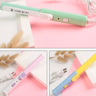 Stall supply straight curly hair dual-use ceramic bangs hair perm hair straightener electric splint mini hair curler cross-border