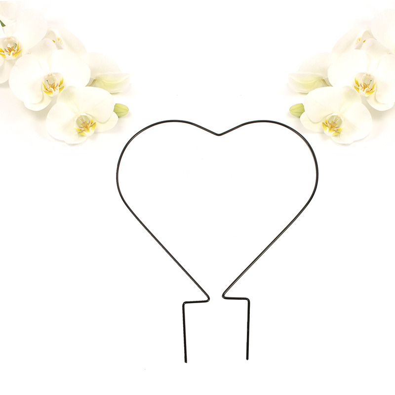 Indoor iron round heart-shaped snow green radish Mountain Turtle nail Dragon wire lotus flower stand vine climbing stand plant stand