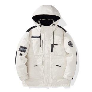 2024 New Winter Duck Down Casual All-match Down Jacket Mid-length Thickened Warm Cold-resistant Jacket