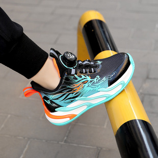 Year of the Snake Limited Boys Shoes Summer 2025 New Breathable Children's sneaker Boys Middle and Big Knob Running Shoes Tide